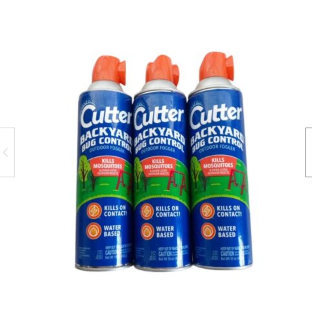 Cutter Backyard Bug Control Outdoor Fogger 16 oz (3 Can Lot)